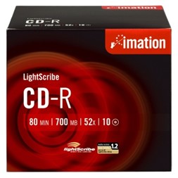 CD-R IMATION 700MB 52X lightscribe (10)