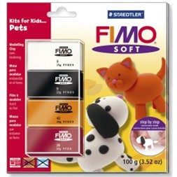 Modelleringsleire FIMO soft 8024 Pets