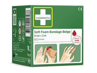 Bandasje CEDERROTH Soft Foam 2m beige