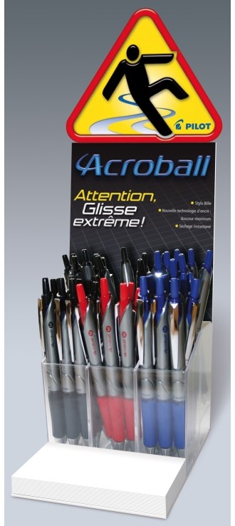 Display PILOT kulepenn Acroball tomt